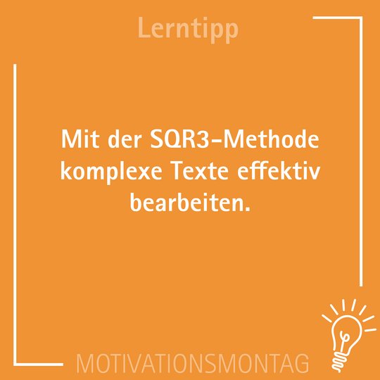 Lerntipp SQR3-Methode